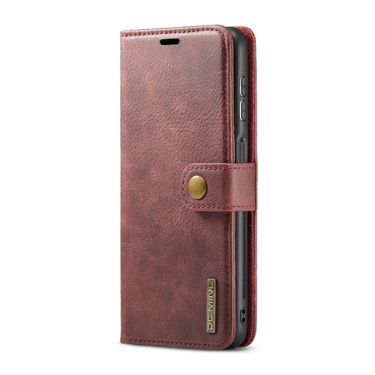 For Samsung Galaxy A23 5G DG.MING Crazy Horse Texture Detachable Magnetic Leather Phone Case(Red) by DG.MING