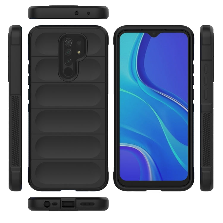 For Xiaomi Redmi 9 Magic Shield TPU + Flannel Phone Case(Purple) by buy2fix