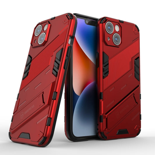 For iPhone 14 Punk Armor 2 in 1 PC + TPU Phone Case (Red) by buy2fix