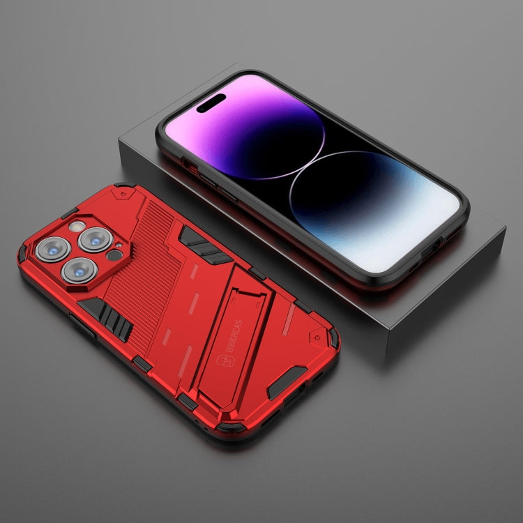 For iPhone 14 Pro Max Punk Armor 2 in 1 PC + TPU Phone Case (Red) by buy2fix