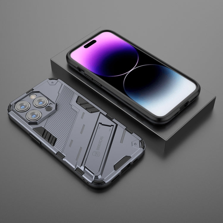 For iPhone 14 Pro Max Punk Armor 2 in 1 PC + TPU Phone Case (Grey) by buy2fix