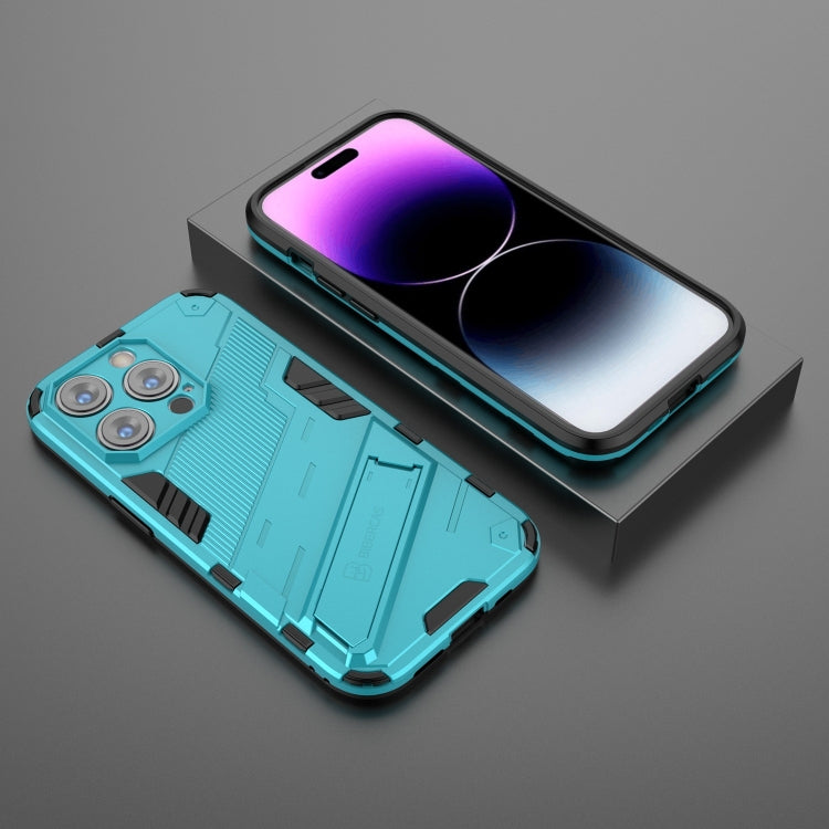 For iPhone 14 Pro Max Punk Armor 2 in 1 PC + TPU Phone Case (Blue) by buy2fix