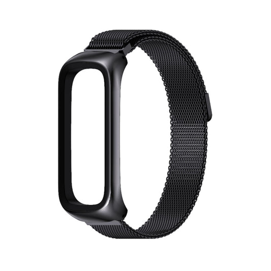 For Samsung Galaxy Fit 2 MIJOBS Milan Magnetic Stainless Steel Watch Band(Black) by MIJOBS