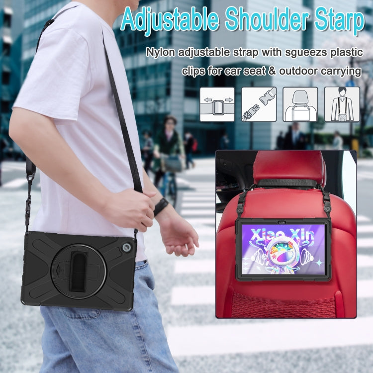 For Lenovo Tab M10 Plus 10.6 3rd Gen 2022 Silicone + PC Protective Tablet Case(Black) - Lenovo by buy2fix | Online Shopping UK | buy2fix