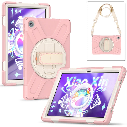 For Lenovo Tab M10 Plus 10.6 3rd Gen 2022 Silicone + PC Protective Tablet Case(Cherry Blossom Pink) - Lenovo by buy2fix | Online Shopping UK | buy2fix