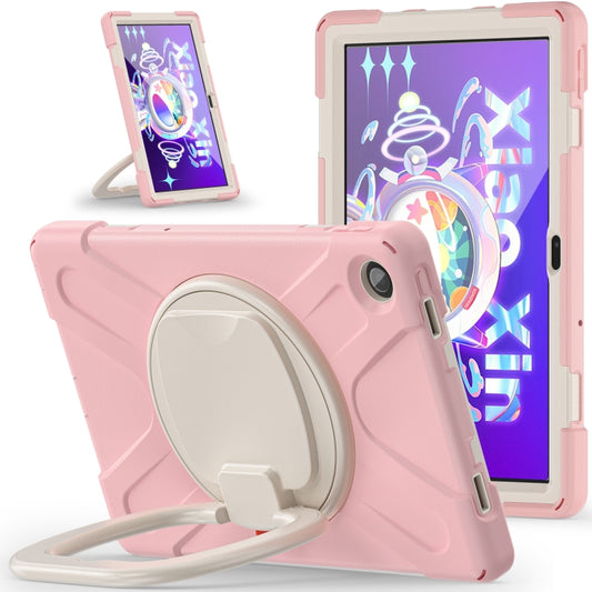 For Lenovo Tab M10 Plus 10.6 3rd Gen 2022 Silicone + PC Protective Tablet Case(Cherry Blossom Pink) - Lenovo by buy2fix | Online Shopping UK | buy2fix