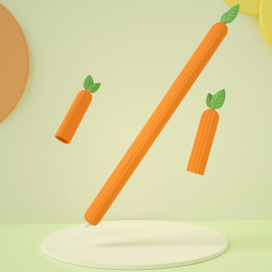 Fruit and Vegetable Shape Stylus Silicone Protective Case For Samsung Galaxy Tab S6(Carrot) by buy2fix