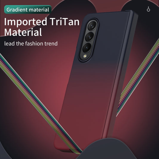 For Samsung Galaxy Z Fold4 Colorful Gradient Phone Case(Blue Red) - Galaxy Phone Cases by buy2fix | Online Shopping UK | buy2fix