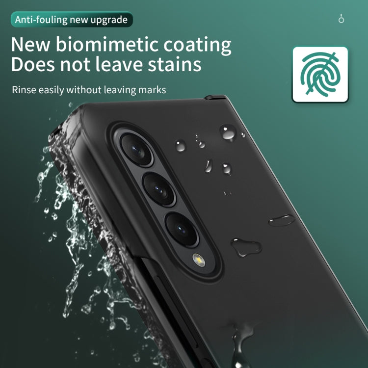 For Samsung Galaxy Z Fold4 Colorful Gradient Phone Case(Cyan) - Galaxy Phone Cases by buy2fix | Online Shopping UK | buy2fix