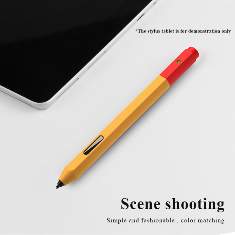 Contrasting Color Series Liquid Silicone Protective Case For MicroSoft Surface Pen(Green Grass) by buy2fix