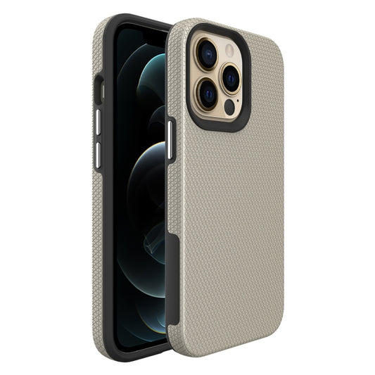 For iPhone 14 Pro Triangle Armor Texture Phone Case(Gold) by buy2fix