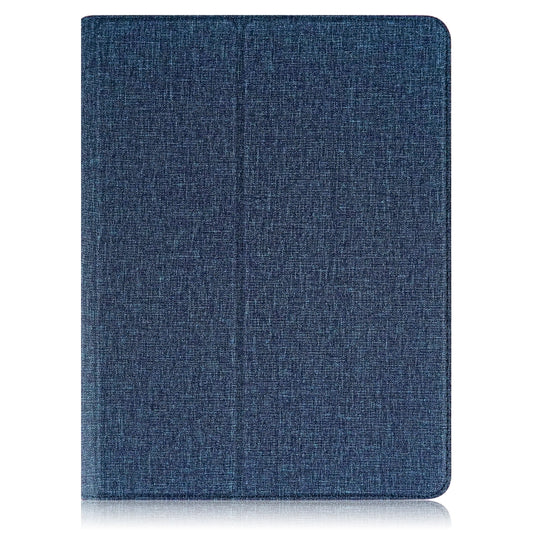 For 10 inch Cloth Texture 360 Rotation Horizontal Flip Universal Tablet PC Leather Case with Pen Slot(Blue) - 10 - 11 inch by buy2fix | Online Shopping UK | buy2fix