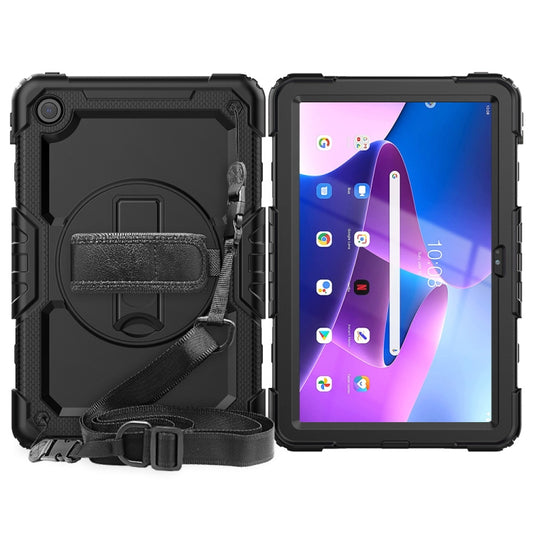 For Lenovo Tab M10 Plus 10.6 3rd Gen 2022 Silicone + PC Tablet Case(Black) - Lenovo by buy2fix | Online Shopping UK | buy2fix