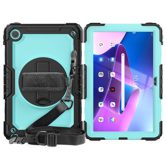 For Lenovo Tab M10 Plus 10.6 3rd Gen 2022 Silicone + PC Tablet Case(Light Blue + Black) - Lenovo by buy2fix | Online Shopping UK | buy2fix