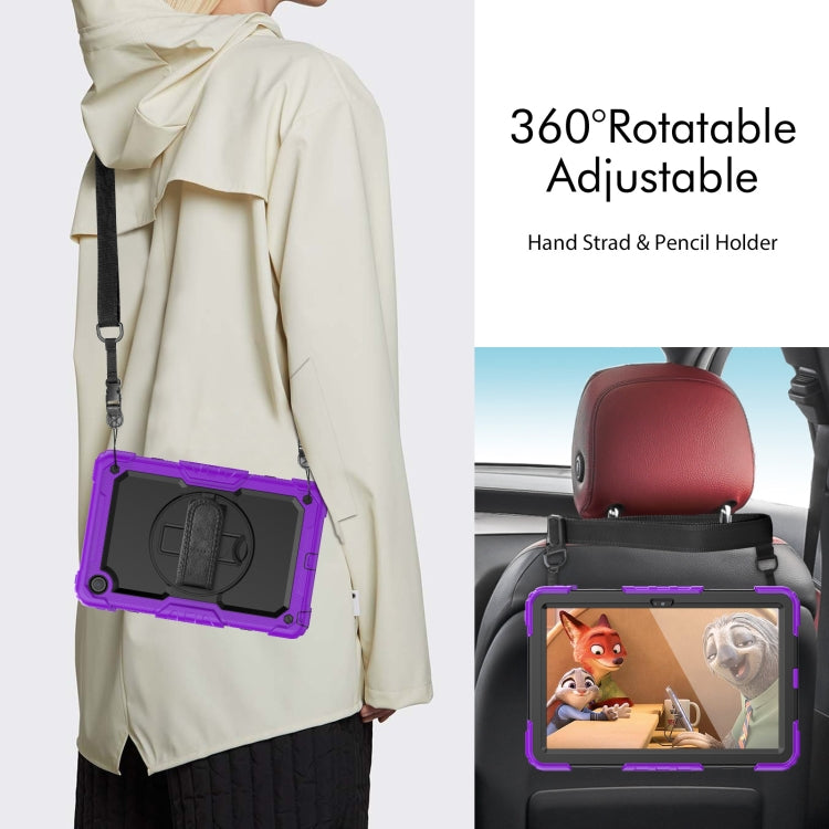 For Lenovo Tab M10 Plus 10.6 3rd Gen 2022 Silicone + PC Tablet Case(Black + Purple) - Lenovo by buy2fix | Online Shopping UK | buy2fix