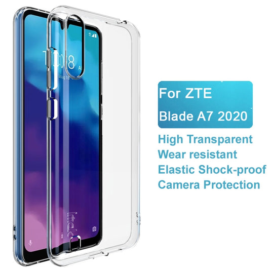 For ZTE Blade A7 2020 IMAK UX-5 Series Shockproof TPU Phone Case(Transparent) by imak