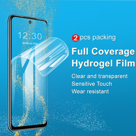 2 PCS imak Curved Full Screen Hydrogel Film Front Protector For Xiaomi Redmi Note 11SE 5G/Redmi Note 10 5G/Redmi Note 10T 5G/Poco M3 Pro 4G/Poco M3 Pro 5G by imak