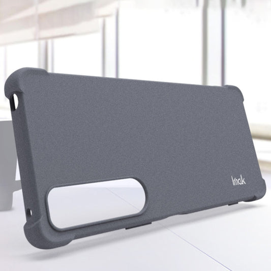 For Sony Xperia 1 IV IMAK All-inclusive Shockproof Airbag TPU Case with Screen Protector (Matte Grey) by imak