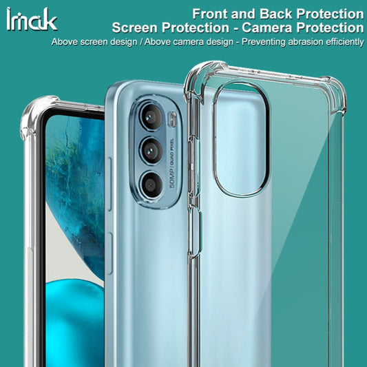 For Motorolo Moto G52 4G / G82 5G IMAK All-inclusive Shockproof Airbag TPU Case with Screen Protector (Transparent Black) by imak