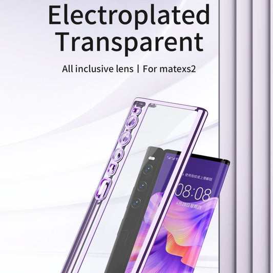 For Huawei Mate Xs 2 TPU Electroplating Full Coverage Protective Phone Case(Purple) - Huawei Cases by buy2fix | Online Shopping UK | buy2fix