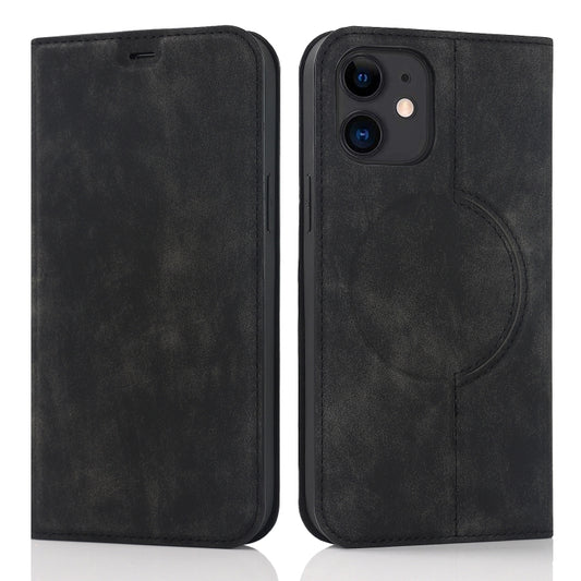 For iPhone 12 Wireless Charging Magsafe Leather Phone Case(Black) by buy2fix