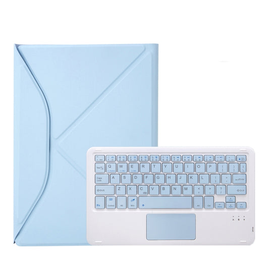 Z11B-A Pen Slot Touchpad Bluetooth Keyboard Leather Tablet Case For iPad Pro 11 2021/2020/2018(Sky Blue) by buy2fix