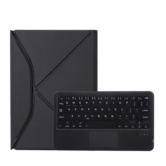 Z098B-A Pen Slot Touchpad Bluetooth Keyboard Leather Tablet Case For iPad Air 11 2025 / 2024 / Air 5 / Air 4(Black) by buy2fix
