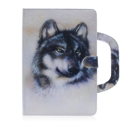 For iPad 11 (2020) 3D Colored Drawing Horizontal Flip Leather Tablet Case with Holder & Card Slot & Wallet & Handle(White Wolf) - iPad Pro 11 (2020) Cases by buy2fix | Online Shopping UK | buy2fix