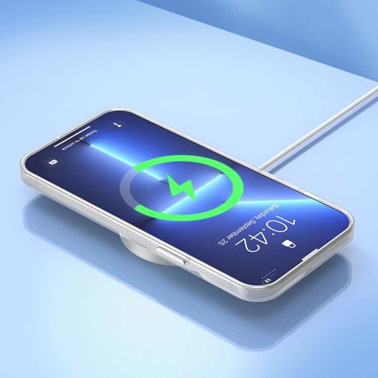 For iPhone 14 Pro Max Gradient Magsafe Magnetic Phone Case (Pink Blue) by buy2fix