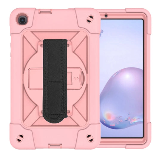For Samsung Galaxy Tab A 8.4 T307 Contrast Color Robot Silicone + PC Tablet Case(Rose Gold) - Tab A 8.4 (2020) by buy2fix | Online Shopping UK | buy2fix