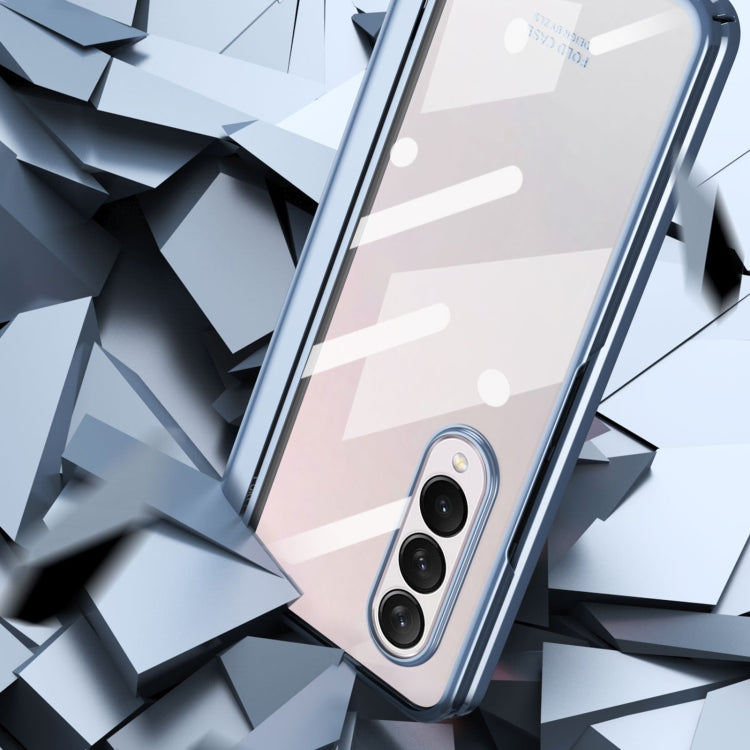 For Samsung Galaxy Z Fold4 Full Body Integrated Electroplating Hinge Phone Case(Gold) - Galaxy Z Fold4 5G Cases by buy2fix | Online Shopping UK | buy2fix
