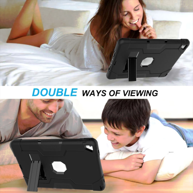 Contrast Color Robot Silicone + PC Tablet Case For iPad 6 / iPad Pro 9.7 2016(Black) - iPad Pro 9.7 inch Cases by buy2fix | Online Shopping UK | buy2fix