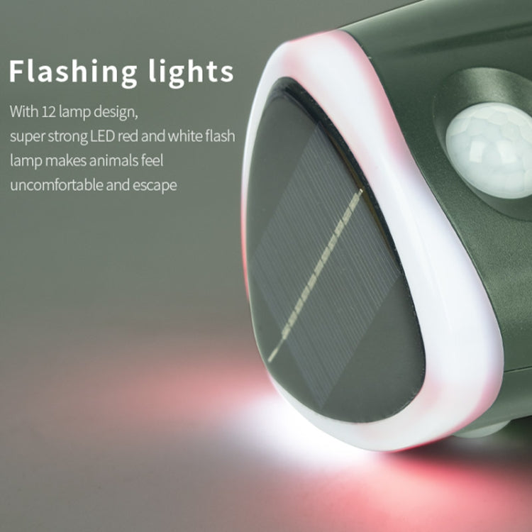 SJZ026 360 Degree Ultrasonic Solar Energy Outdoor Animal Repellent by buy2fix