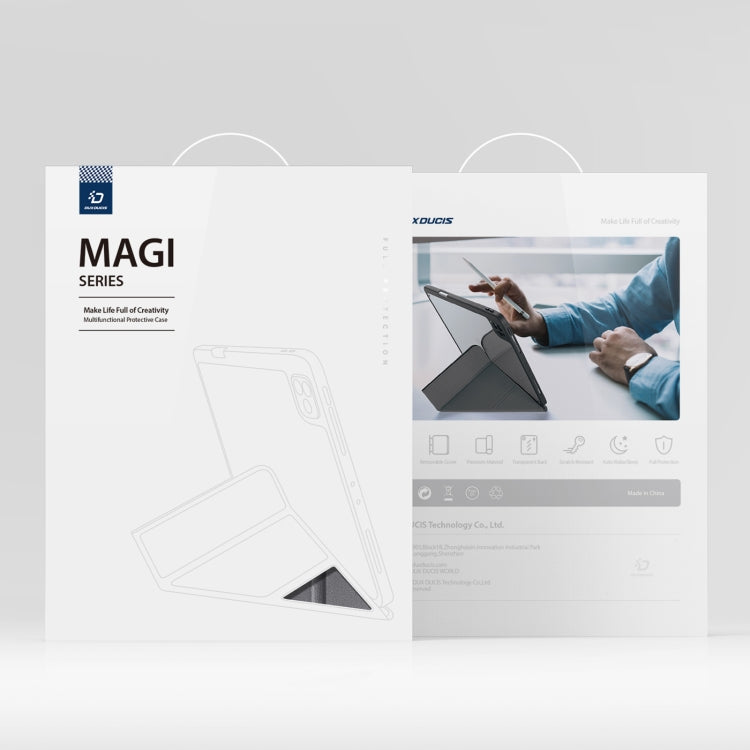 For iPad Pro 12.9 2022/2021/2020/2018 DUX DUCIS Magi Series Shockproof Tablet Case(Grey) by DUX DUCIS