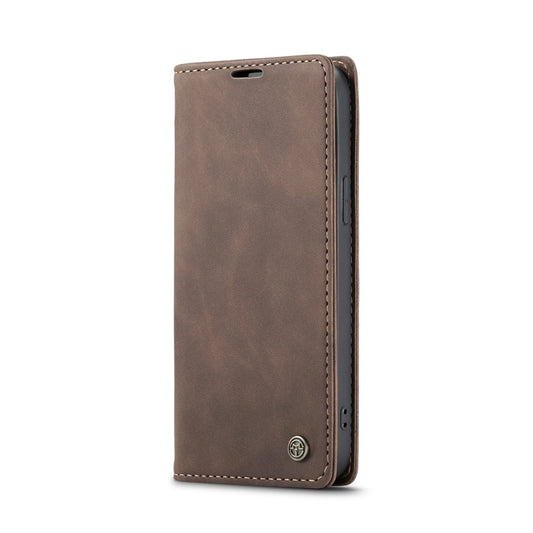 For iPhone 14 CaseMe-013 Multifunctional Retro Frosted Leather Phone Case (Coffee) - iPhone 14 Cases by CaseMe | Online Shopping UK | buy2fix