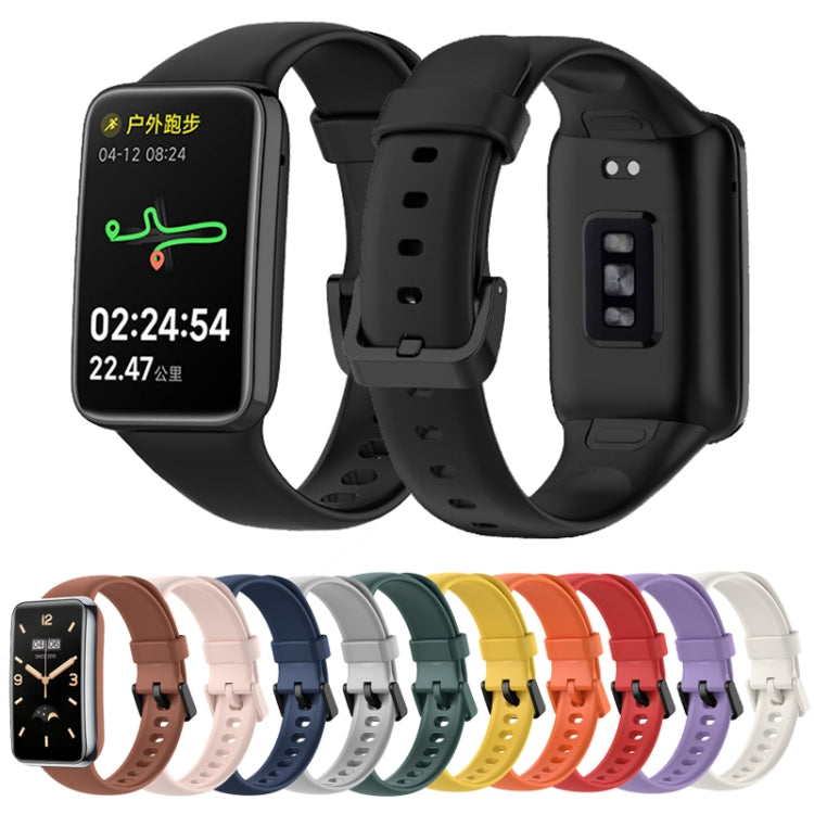 For Xiaomi Mi Band 7 Pro Solid Color TPU Watch Band(White) by buy2fix