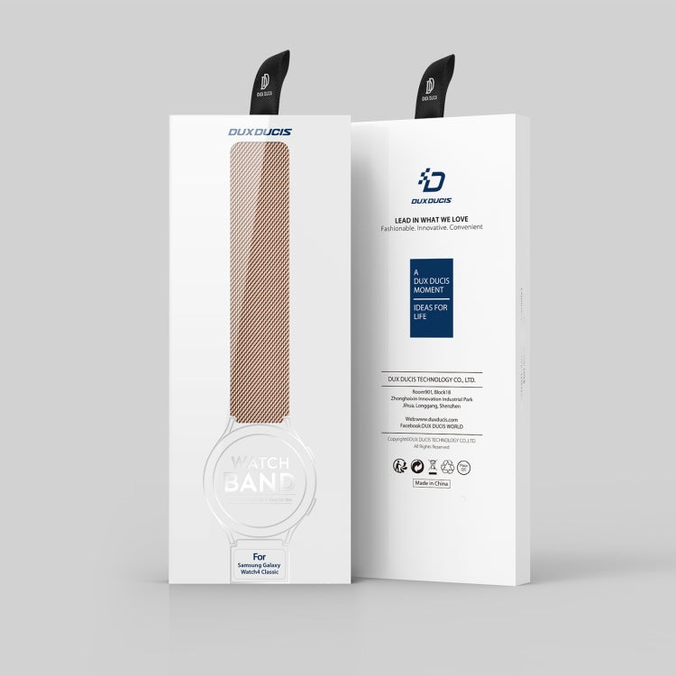 DUX DUCIS Milanese Watch Band For Samsung Watch Series 20mm(Gold) by DUX DUCIS