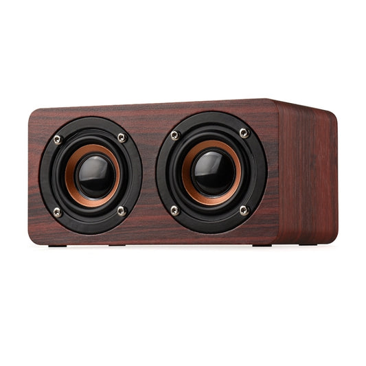 W5+ Wooden Wireless Bluetooth Speaker(Mahogany) by buy2fix