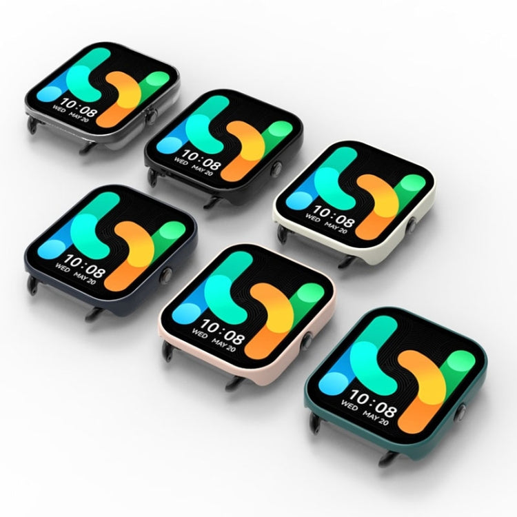 For Xiaomi Haylou Smart Watch 2 LS02 PC+ Toughened Film Fully Enclosed Protective Watch Case(Transparent White) by buy2fix