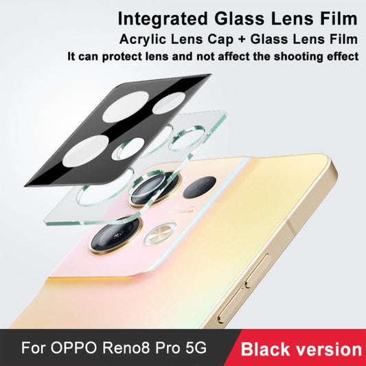 For OPPO Reno8 Pro 5G imak High Definition Integrated Glass Lens Film Black Version by imak