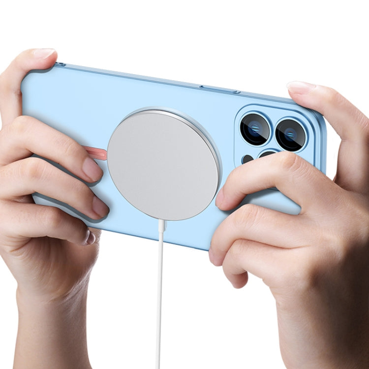 For iPhone 14 Cool Series Magsafe Magnetic Frosted PC Phone Case (Sierra Blue) by buy2fix