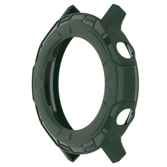 For Realme watch S RMA207 Armor Hollow TPU Watch Case(Olive Green) by buy2fix