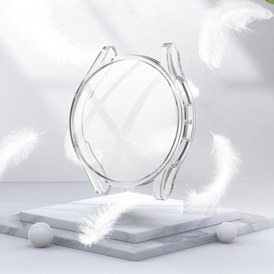 For Samsung Galaxy Watch 5 44 mm Full Coverage TPU Electroplating Protective Case(Transparent) by buy2fix