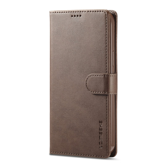 For iPhone 14 Pro LC.IMEEKE Calf Texture Horizontal Flip Leather Case(Brown) - iPhone 14 Pro Cases by LC.IMEEKE | Online Shopping UK | buy2fix