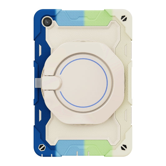 For Lenovo Tab M10 Plus 3rd Gen Armor Contrast Color Silicone + PC Tablet Case(Colorful Blue) - Lenovo by buy2fix | Online Shopping UK | buy2fix