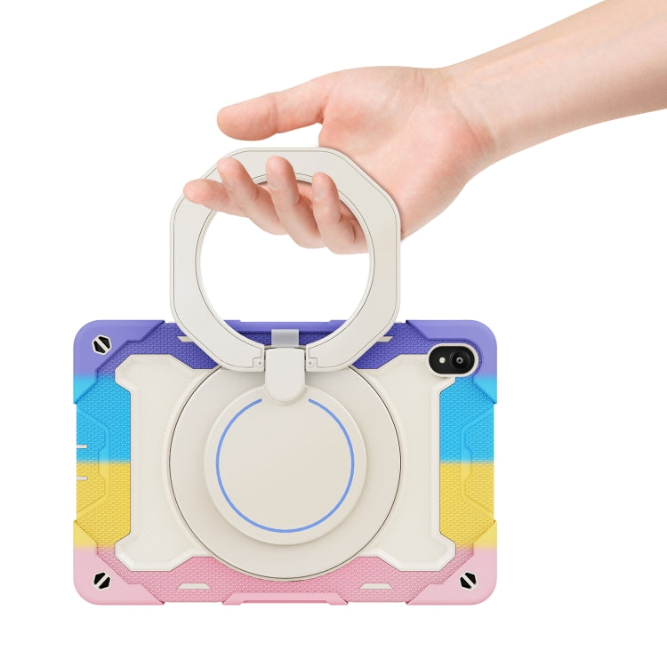 For Lenovo Tad P11 Armor Contrast Color Silicone + PC Tablet Case(Colorful Pink) - Lenovo by buy2fix | Online Shopping UK | buy2fix