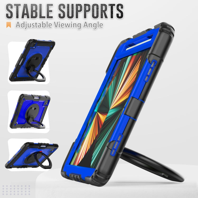 For iPad Pro 11 2022 / 2021 Bracelet Holder Silicone + PC Tablet Case For iPad Pro 11(Dark Blue) - iPad Pro 11 (2022/2021) Cases by buy2fix | Online Shopping UK | buy2fix