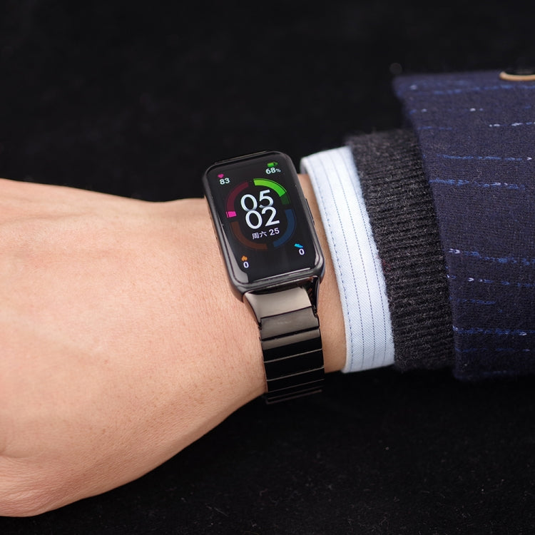 For Huawei Band 6 / Honor Band 6 / 7 Mijobs Bamboo Stainless Steel Metal Watch Band(Silver) by MIJOBS