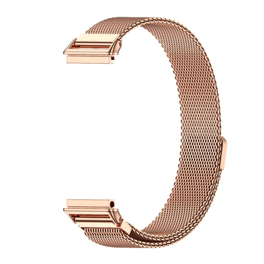 For Huawei Band 7 / 7 NFC MIJOBS Milan Magnetic Stainless Steel Watch Band(Rose Gold) by MIJOBS