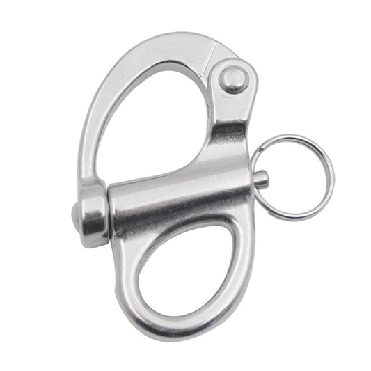 2 PCS 316 Stainless Steel Fixed Spring Shackle, Size:35mm by buy2fix